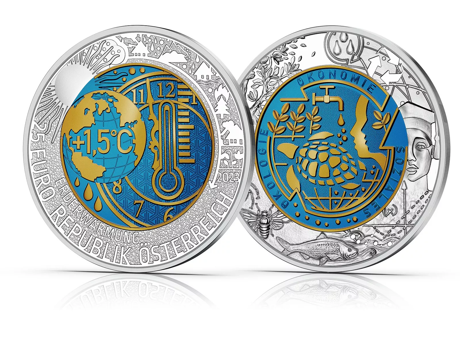Edición de 2023 de la moneda de 25 euros de plata-niobio