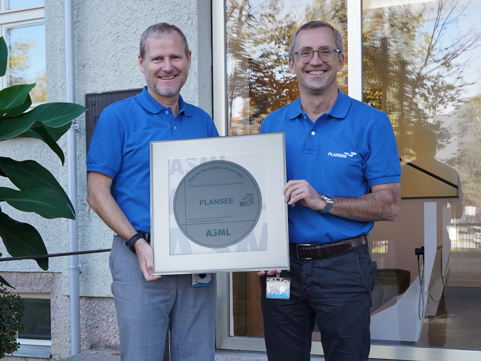 Plansee remporte le prix de durabilité ASML 2022