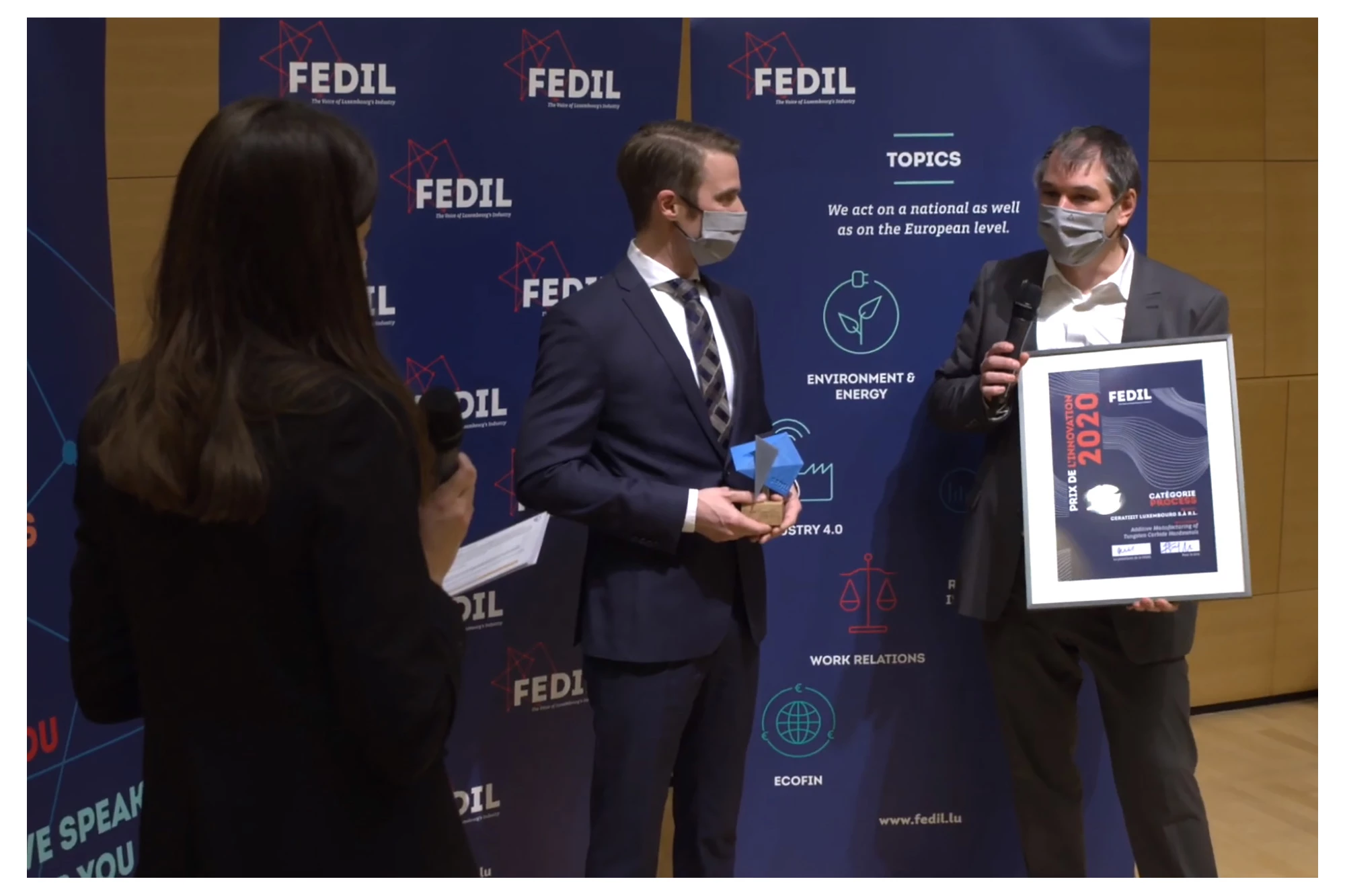Innovation Award of the FEDIL business federation
