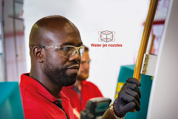 Water jet nozzles: products and innovation programme
