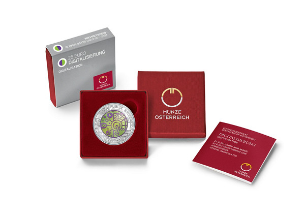 2025년 은-니오븀 €25 동전 | Plansee