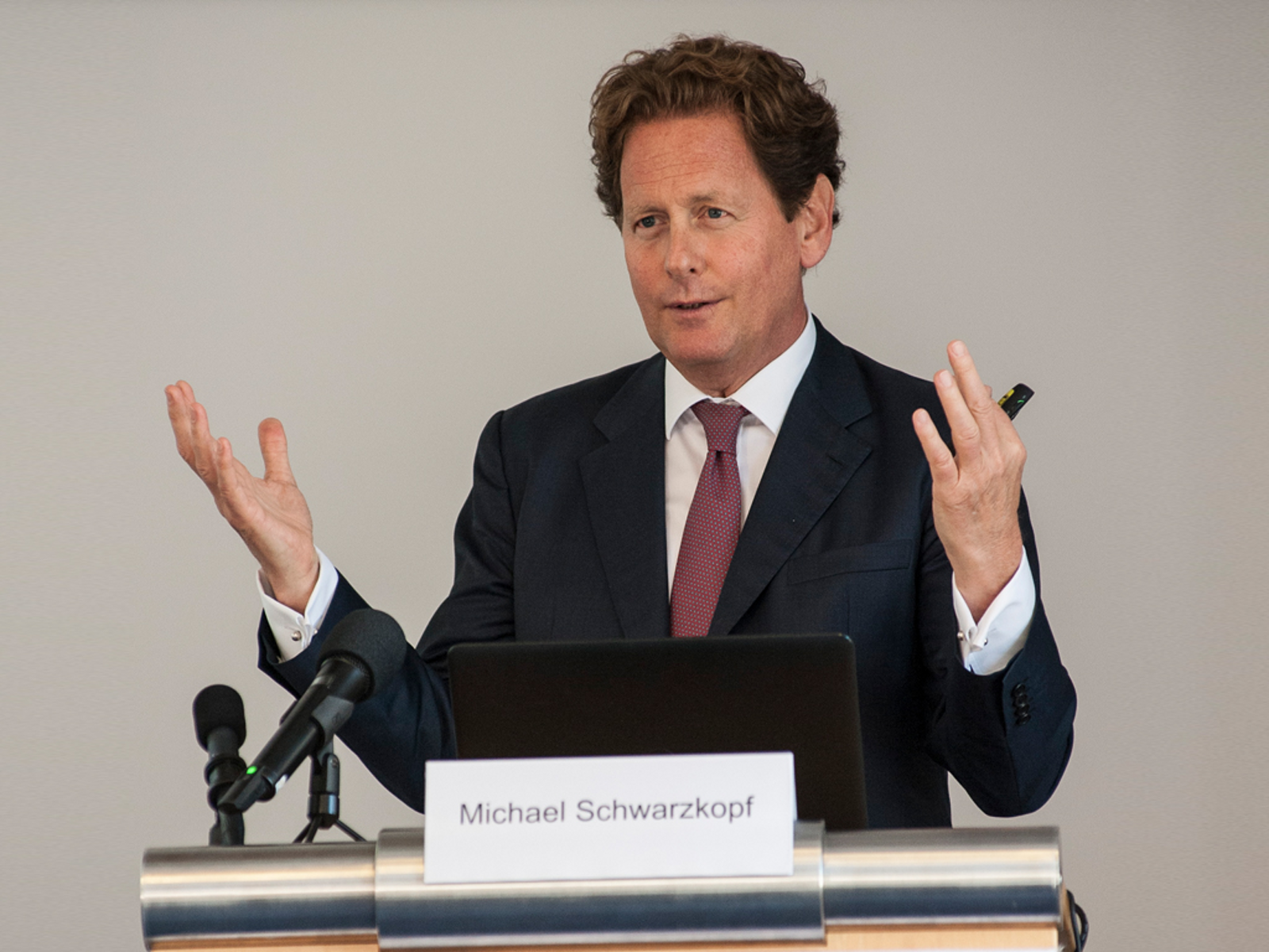 Michael Schwarzkopf auf der jährlichen Pressekonferenz der Plansee Group