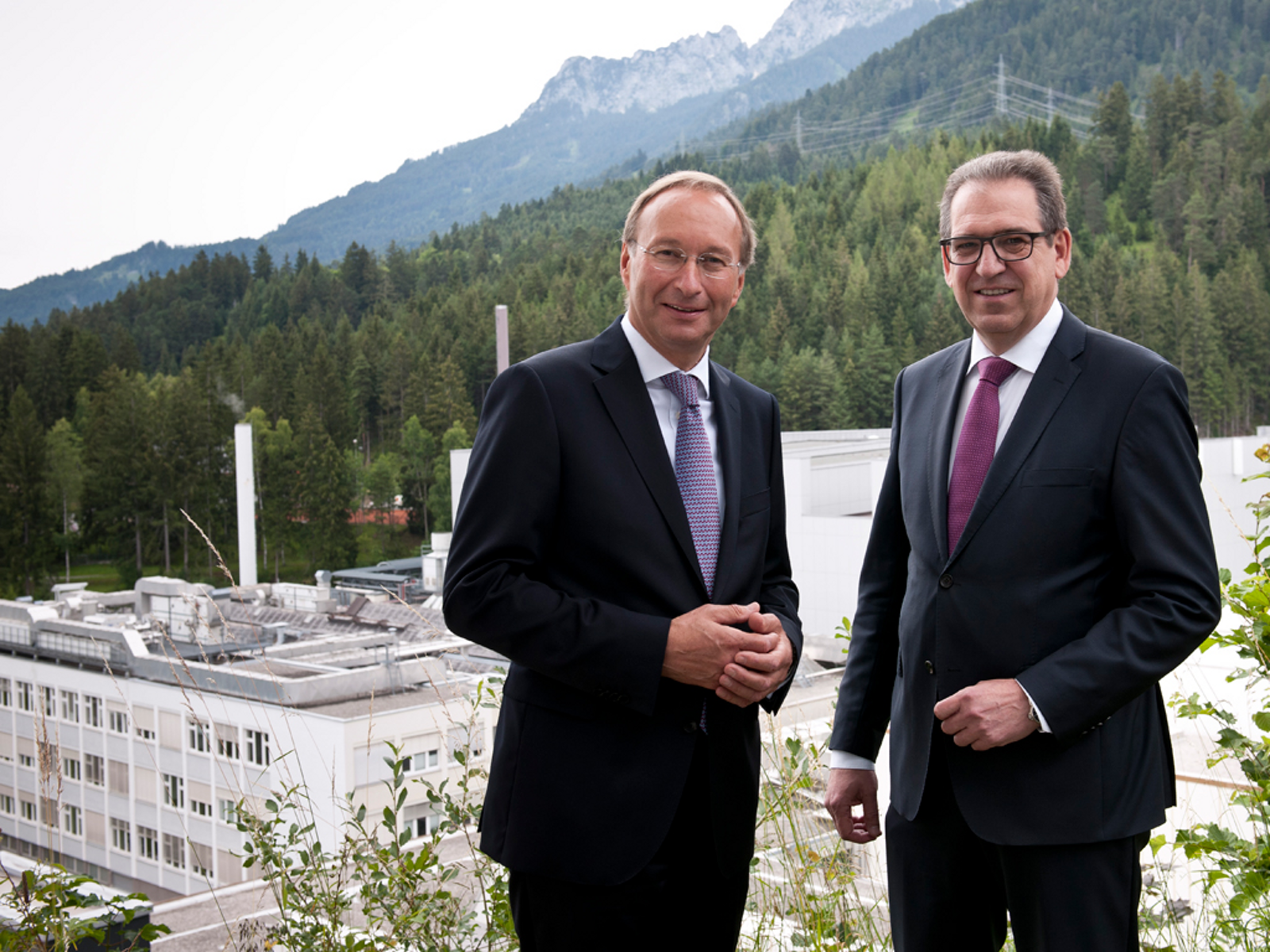 Plansee Group’s Executive Board Bernhard Schretter (left) and Karlheinz Wex
