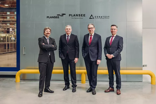 プランゼーグループの取締役会（左から右）：アンドレアス・ラックナー、アンドレアス・シュヴェニンガー カールハインツ・ヴェックス（会長）、ウルリッヒ・ラウゼッカー