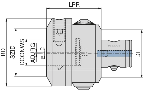 Adjuster with ABS connection | CERATIZIT
