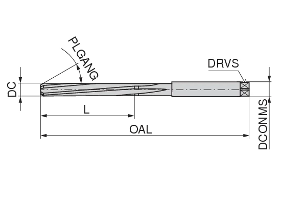 CoreLine – Hand reamers, DIN 206-B | CERATIZIT