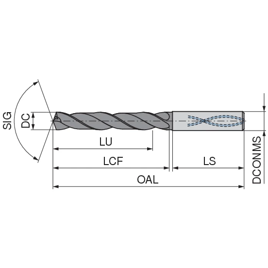 WTX – High Speed Drill, DIN 6537 – Speed UNI | CERATIZIT | WNT | KOMET