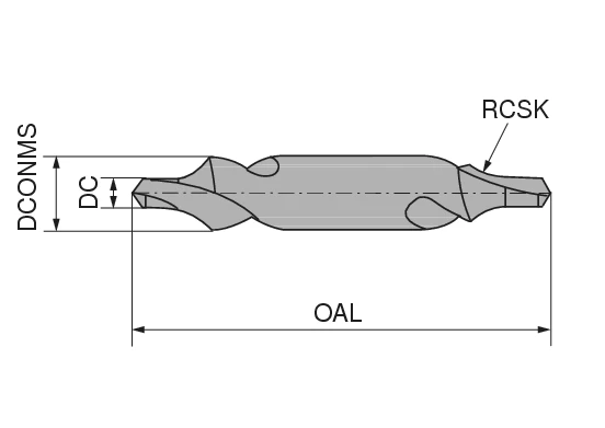 CoreLine – Centre drills, DIN 333, form R – ZB | CERATIZIT
