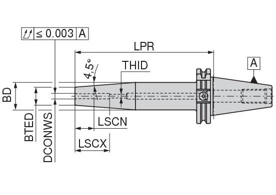 CoreLine – Shrink fit adapters 4.5° – TG | CERATIZIT