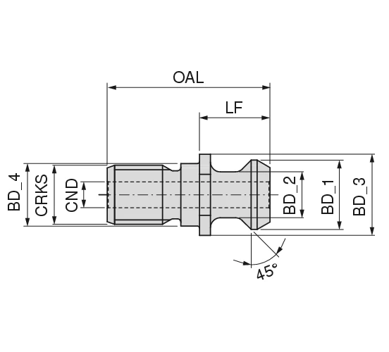 Pull studs for adapters according to ANSI-CAT (MAZAK) | CERATIZIT