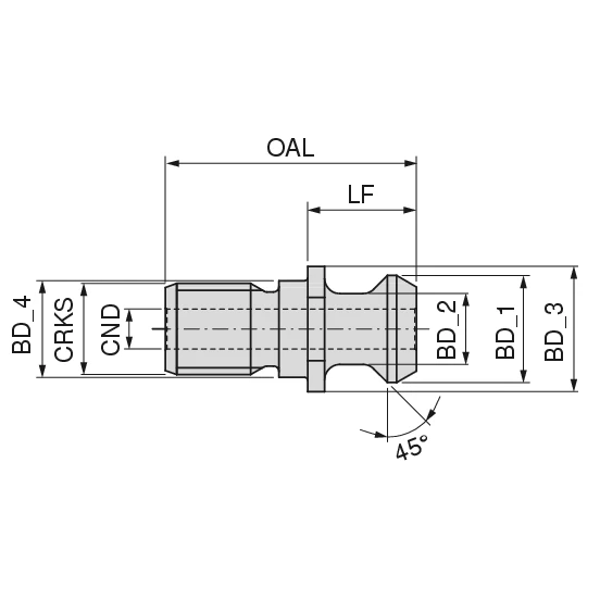 Pull studs for adapters according to ANSI-CAT (MAZAK) | CERATIZIT