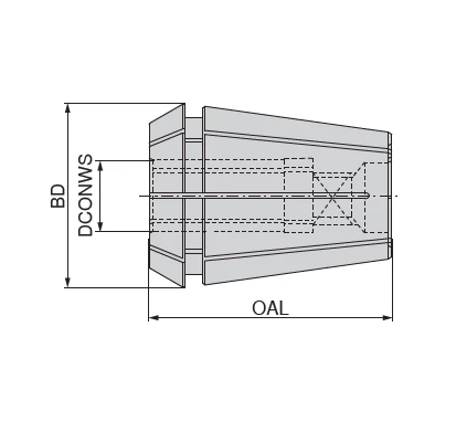 ER collet with internal square | CERATIZIT