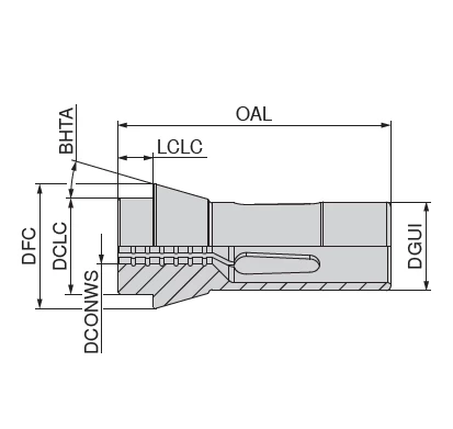 Pressure collet 145 E / F 25 | CERATIZIT