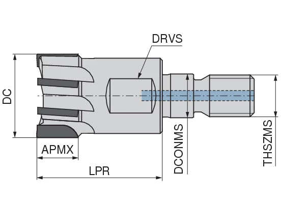 CoreLine – PCD face screw-in cutter – W | CERATIZIT
