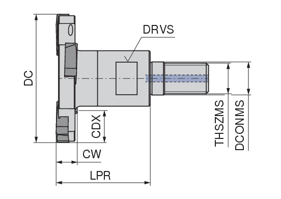 CoreLine – Screw-in multipurpose milling cutter – Slot-SNHX | CERATIZIT