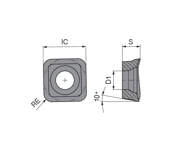 MaxiMill – Carbide milling indexable insert – SOHX | CERATIZIT