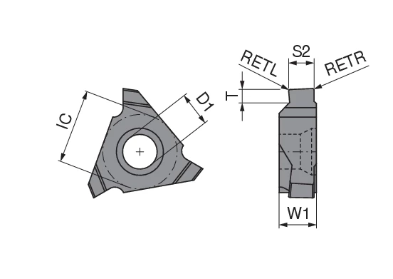 Milling inserts for circlip grooves with chamfer | CERATIZIT | WNT | KOMET
