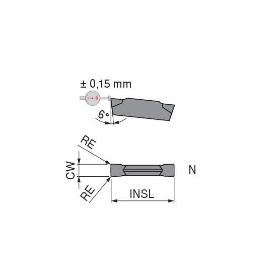 CoreLine – Carbide grooving insert – GX16 | CERATIZIT