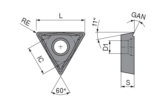 CoreLine – Carbide indexable insert – TPGX | CERATIZIT