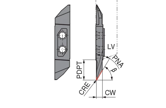 CoreLine – Carbide turning indexable insert – 3004 LV | CERATIZIT