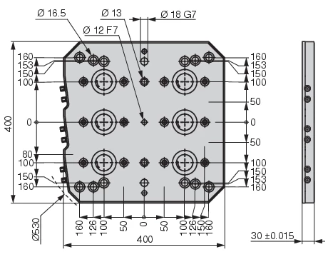CoreLine – Base plate 6-sided with indexing – MNG | CERATIZIT