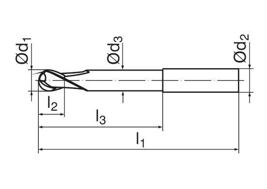 CoreLine – Ball Nosed Cutter – W | CERATIZIT