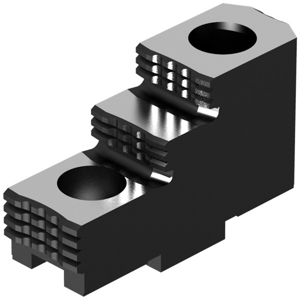 thumbnail image 2 of SCHUNK SHF-200-S Hard Tongue & Groove Stepped Top Jaws – 3-Piece Set For Precision Clamping (0155101) 2 of 2