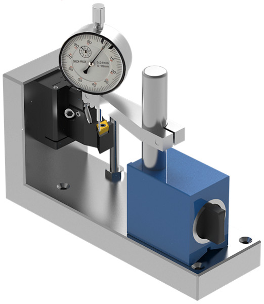 Adjustment device for setting height of tool block holder CERATIZIT